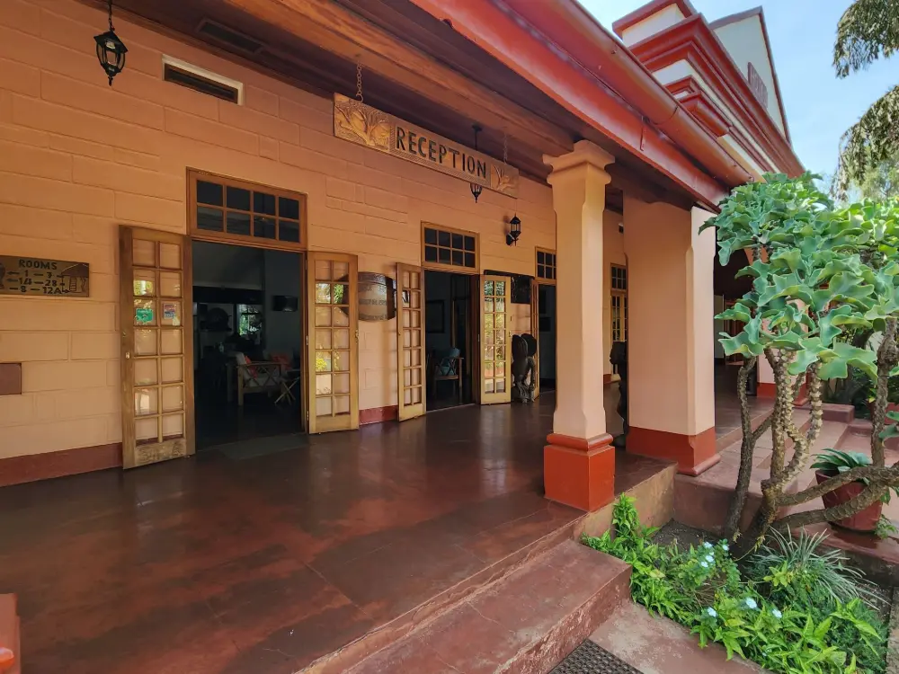The reception entrance at Masindi Hotel